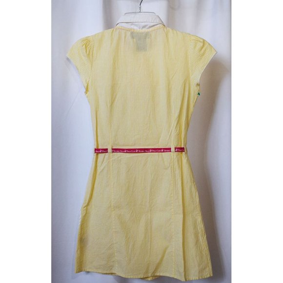 Girls Dress Glitter Button Front Ruffle Detail - Picture 7 of 7